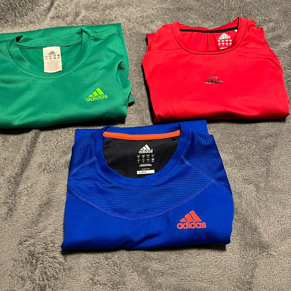 Adidas athletic shirts.  Used maybe twice.  Size medium.